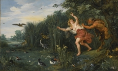 Landscape with Pan and Syrinx by Peter Paul Rubens