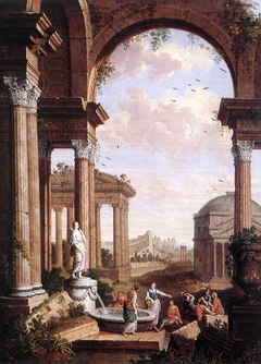 Landscape with Roman Ruins by Paul de Cock