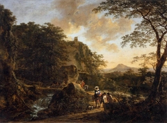 Landscape with Travellers by Jan Both