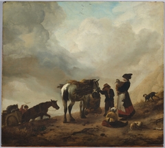 Landscape with Wood Gatherers by Philips Wouwerman