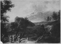 Landschaft mit Christus und Jüngern by Franz Joachim Beich