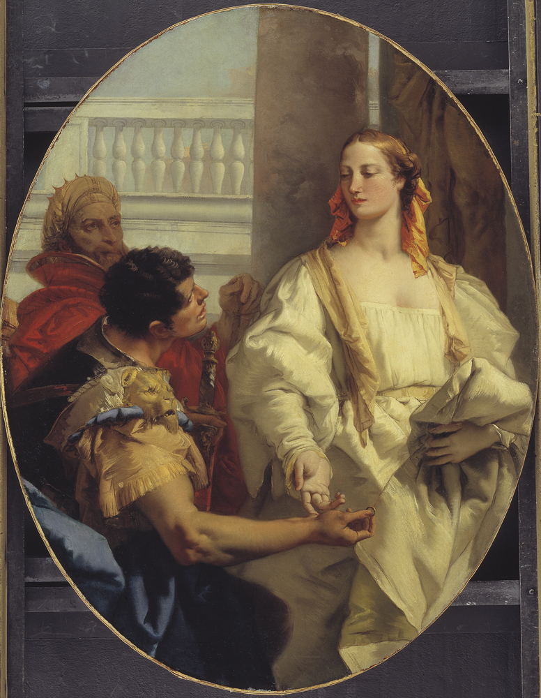 Latinus Offering his Daughter Lavinia to Aeneas in Matrimony