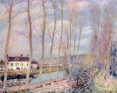 Le Canal du Loing by Alfred Sisley