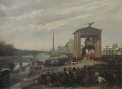 Le débarquement des cendres de Napoléon Ier by François Fortuné Antoine Ferogio