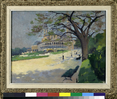 Le Palais du Trocadéro vu des jardins by Jules Ernest Renoux