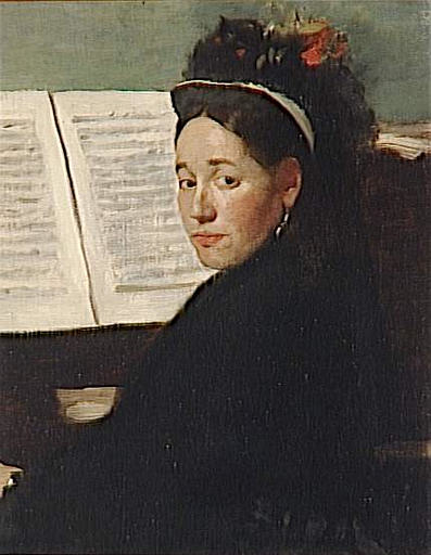 Mademoiselle Dihau Playing the Piano