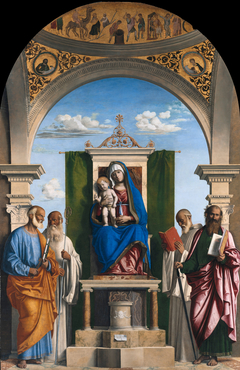Madonna and Child Enthroned with Saints by Cima da Conegliano
