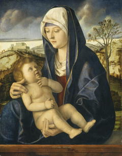 Madonna and Child in a Landscape by Anonymous