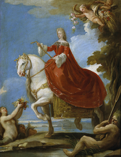 Maria Anna of Neuburg, Queen of Spain, on Horseback