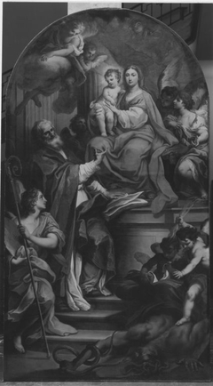 Maria mit dem Kind auf dem Thron by Sebastiano Conca