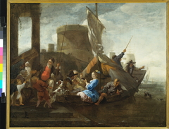 Merry Company on a Ferry by Jan Baptist Weenix