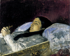 Miss Del Castillo on her Deathbed by Marià Fortuny Marsal