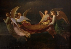 Moisés llevado por los ángeles