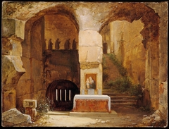 Monks in a Ruined Crypt