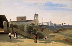 Monte Pincio, Rome by Jean-Baptiste-Camille Corot