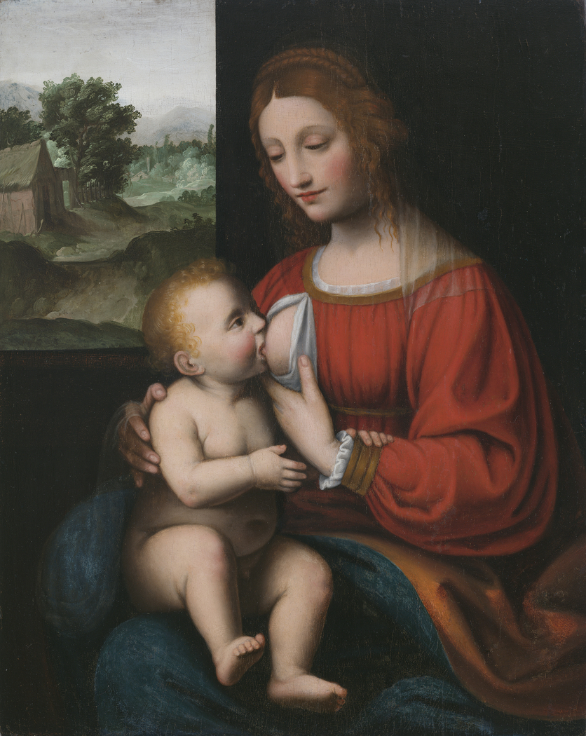 Nursing Virgin and Child