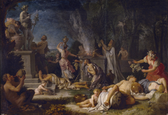 Offering to Bacchus by Michel Ange Houasse