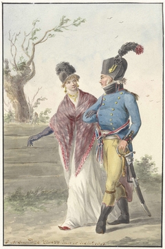 Officier der Genie , 1801 by Jan Anthonie Langendijk Dzn