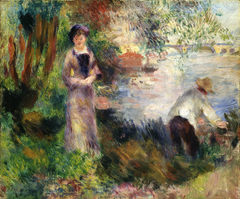 On Chatou Island by Auguste Renoir