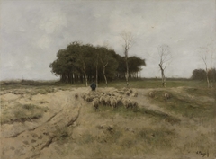 On the Heath near Laren by Anton Mauve