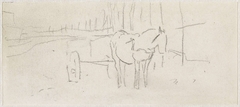 Paard en wagen by Anton Mauve