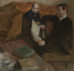 Pagans et le père de Degas by Edgar Degas