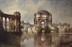 Palace of Fine Arts and the Lagoon. by Edwin Deakin