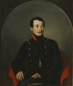 Portrait of a Hussar Guards Officer by Petr Zabolotskiy