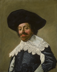 Portrait of a man with a hat by Frans Hals