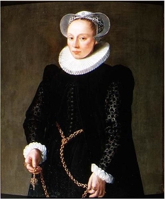 Portrait of a woman aged 24 by Herman van der Mast