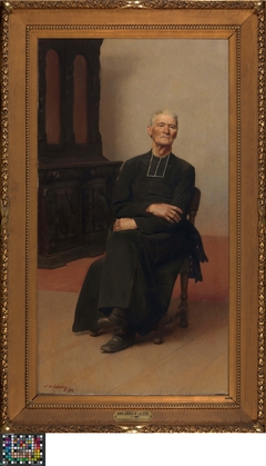 Portrait of an Old Priest by Jacques de Lalaing