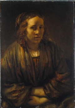 Portrait of Hendrickje Stoffels in silk wrap
