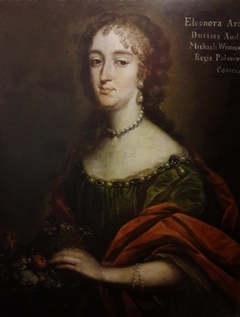 Portrait of Klara Izabela Pacowa with flowers. by Anonymous