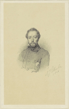 Portret van Charles Rochussen by Adrianus Johannes Ehnle