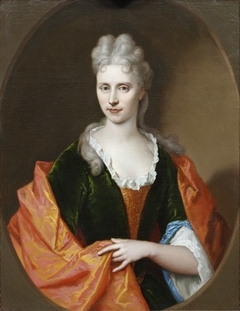 Portret van Deliana Margaretha Voet van Winssen (1682-1766), echtgenote van Jacob Martens by Jan Hendrik Brandon