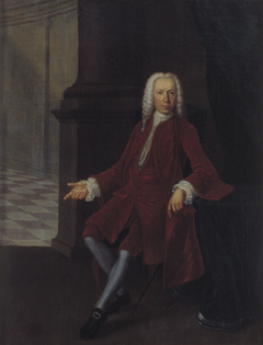 Portret van Matthijs Verschoor (1702-1770) by Theodorus Caenen