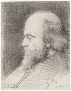 Portret van P.J.H. Cuypers by Bramine Hubrecht