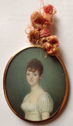 Portretminiatuur van Genovièva Maria Rengers by Joseph Boze