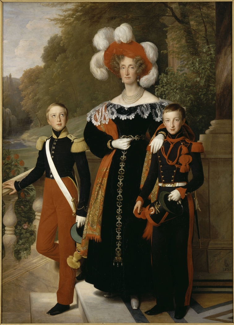 Queen Marie-Amélie with her Children
