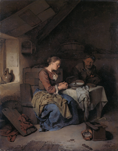 Saying Grace by Cornelis Pietersz Bega
