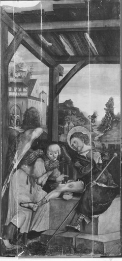 Scene from the Legend of St. Roch by Mittelrheinischer Meister um 1520