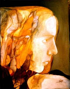 Self Portrait by Rodica Alecsandra Miller Petrescu