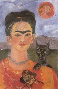 Self-Portrait with a Portrait of Diego on the Breast of Maria Between the Eyebrows