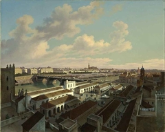 Sevilla, die Hauptstadt Andalusiens, vom Thurme eines Hauses in der Vorstadt Triana aufgenommen by Hubert Sattler