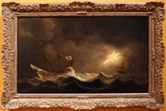 Ships in a Storm by Willem van de Velde the Younger