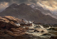 Shipwreck on the Coast of Norway by Johan Christian Dahl