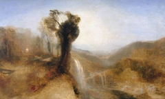 Southern Landscape with an Aqueduct and Waterfall by J. M. W. Turner