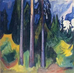 Spruce Forest by Edvard Munch