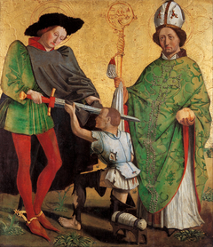 St Martin of Tours and St Nicholas of Bari by Meister von Uttenheim