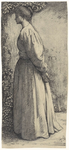 Staande vrouw, van opzij by Richard Roland Holst